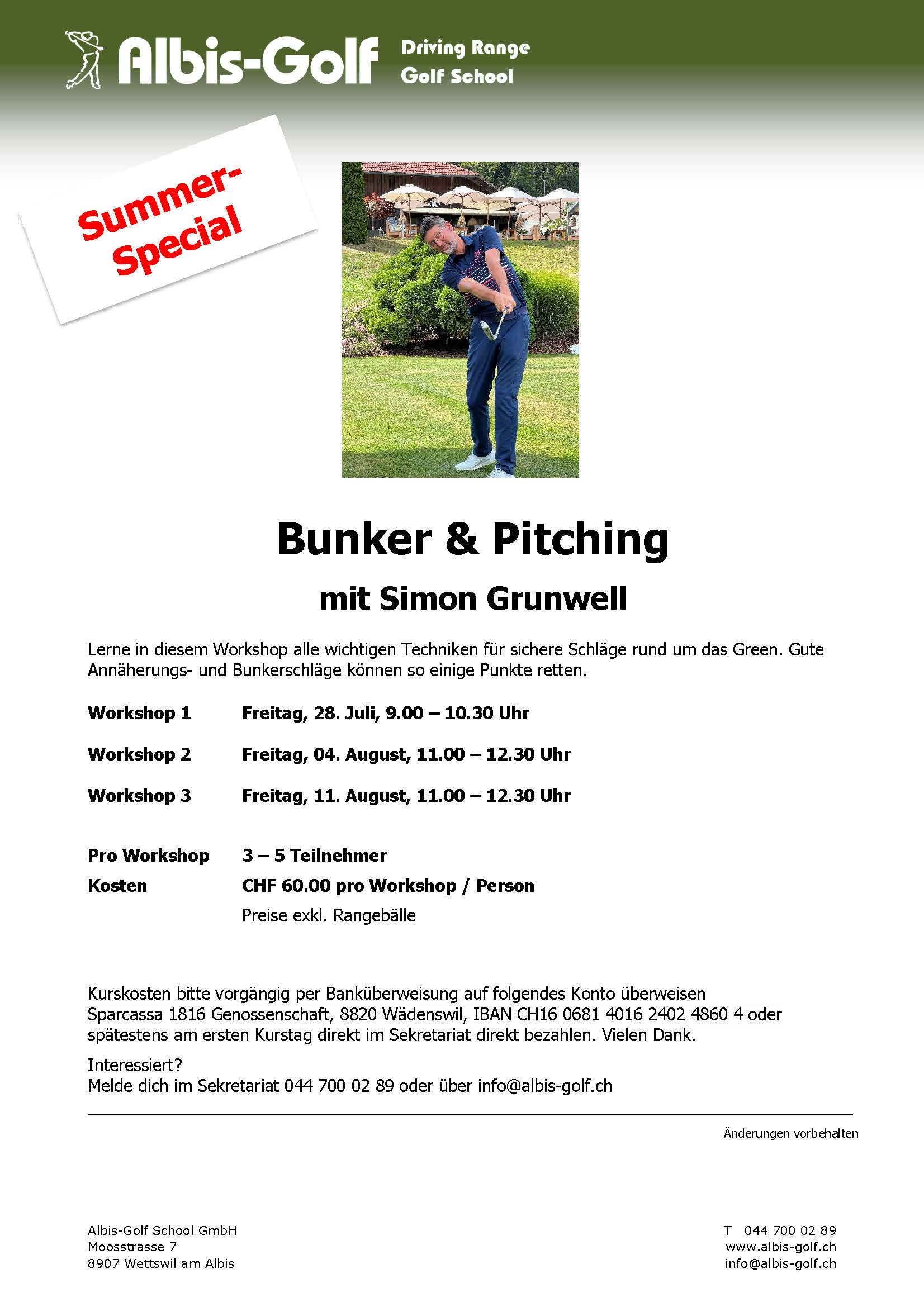 ‬Summer Special Bunker und Pitch