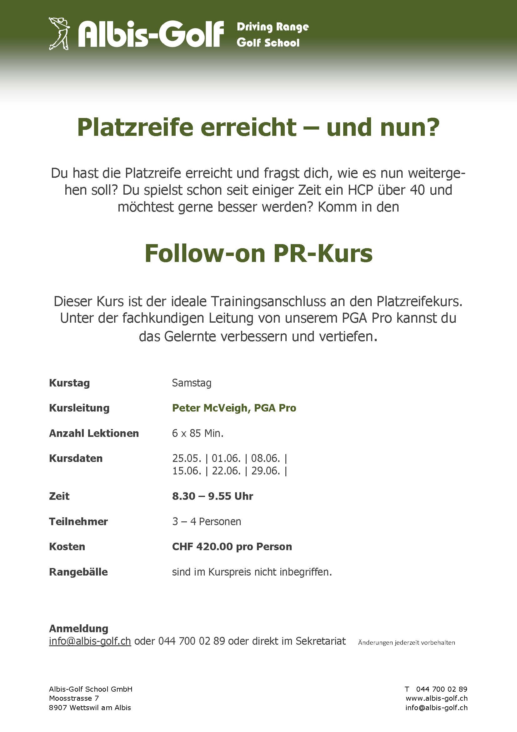 Follow_on_PR Platzreife und nun