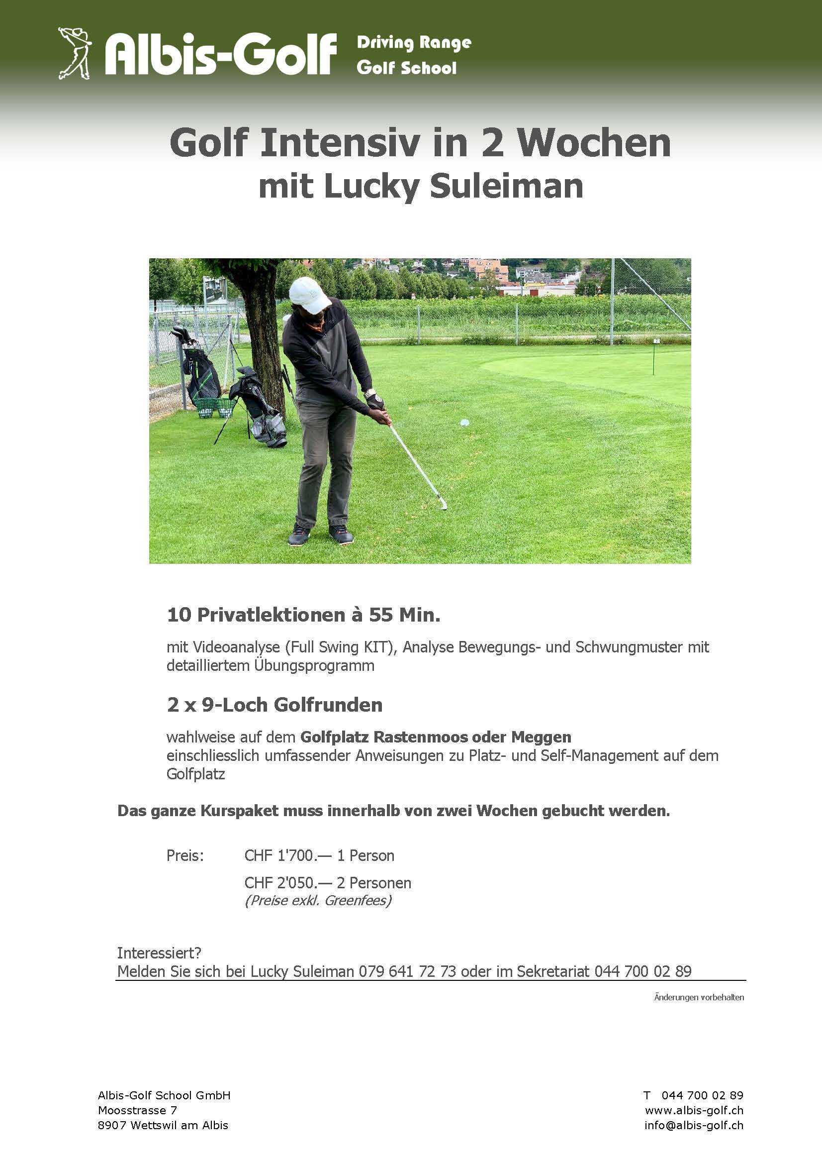 Intensivtrainig Lucky 2025
