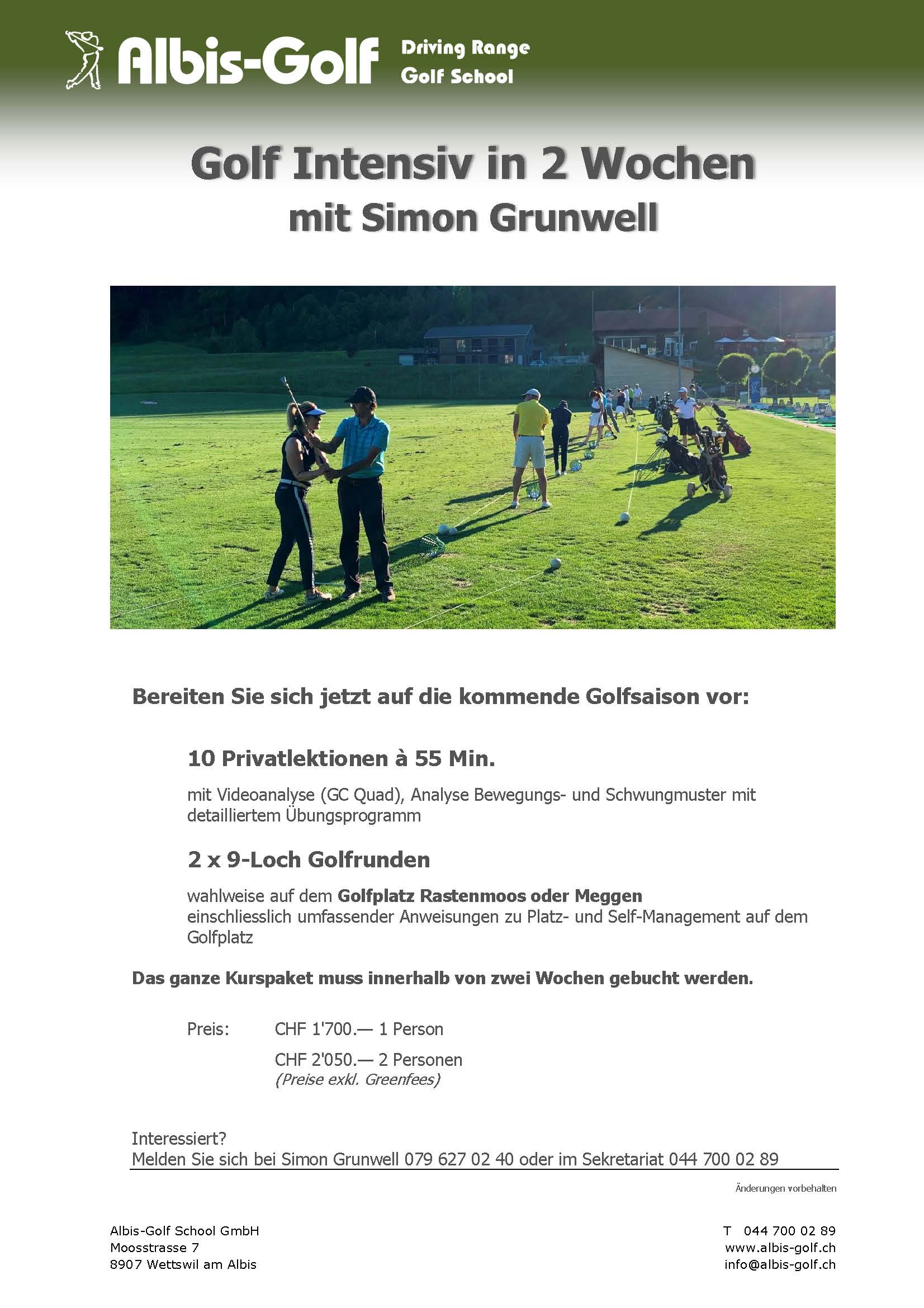 Intensivtrainig Simon 2025